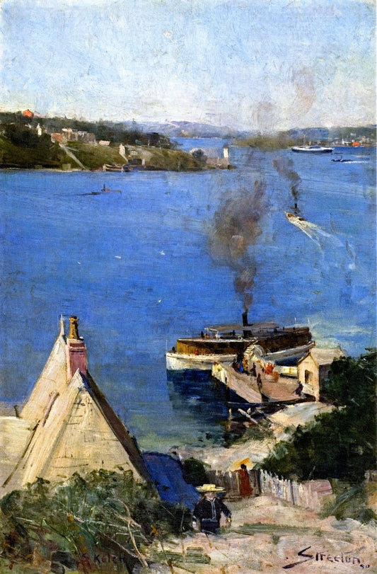 Morning Sketch, vintage artwork by Sir Arthur Streeton, 12x8" (A4) Poster