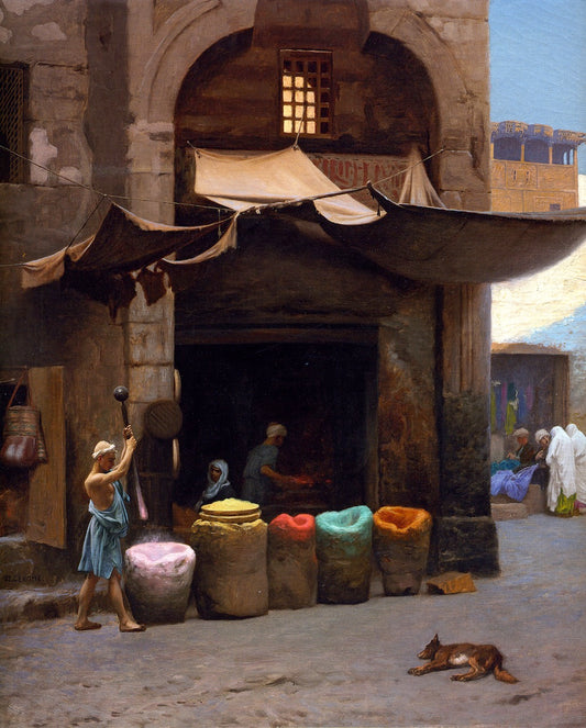 The Color Grinder, vintage artwork by Jean-Leon Gerôme, 12x8" (A4) Poster