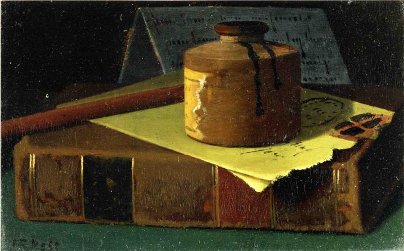 The Green Envelope, vintage artwork by John Frederick Peto, 12x8" (A4) Poster