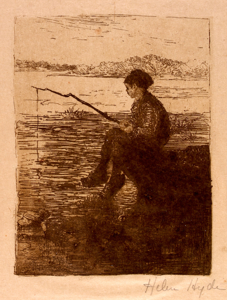 Fisher Boy by Helen Hyde,A3(16x12")Poster