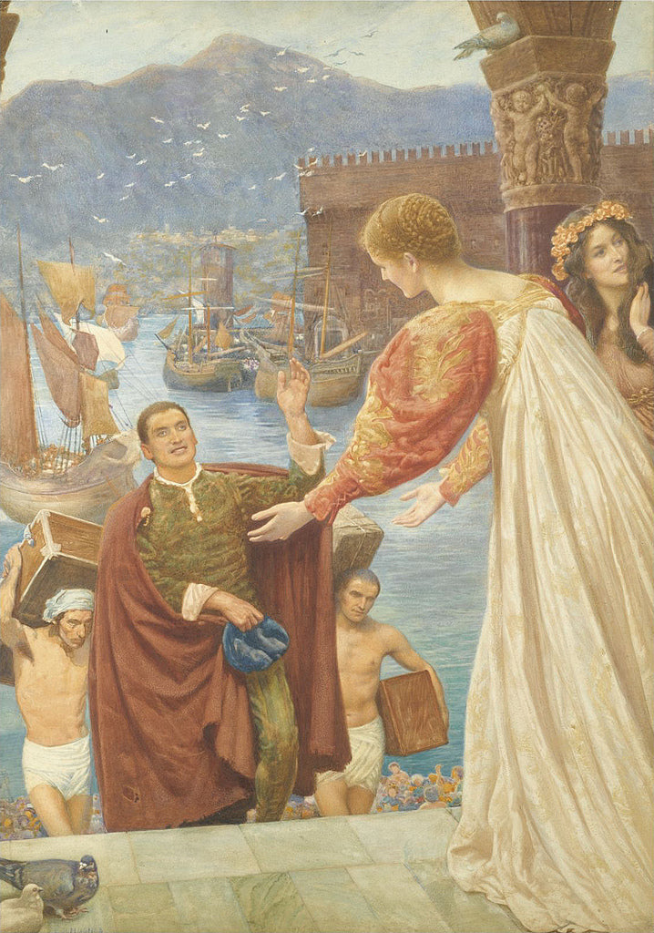 The Journey's End, vintage artwork by Edward Robert Hughes, 12x8" (A4) Poster