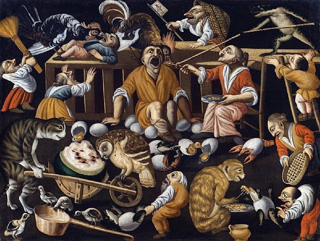 Il Concerto, vintage artwork by Maestro dellà Fertilità dell Uova, 12x8" (A4) Poster