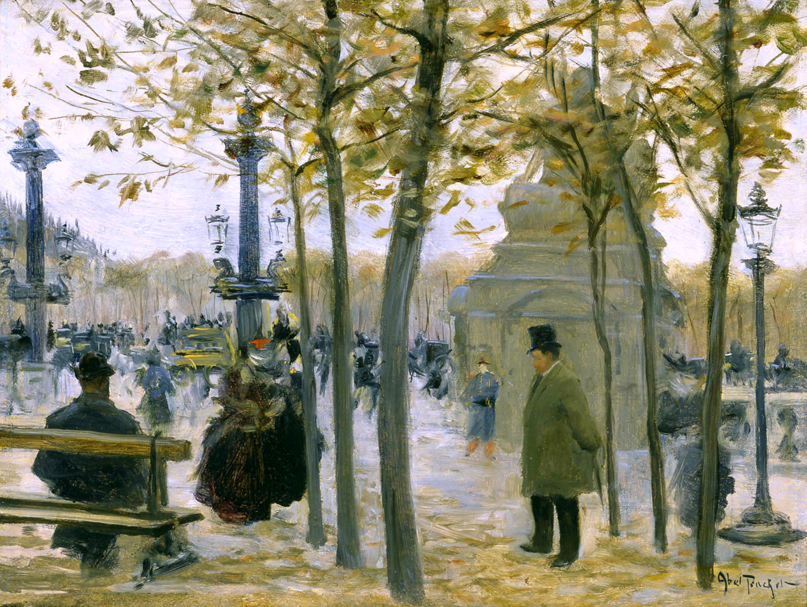 Place de la Concorde, Paris by Louis Abel-Truchet,A3(16x12")Poster
