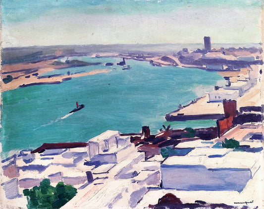 The Bou Regreg River, View from the Casbah, vintage artwork by Albert Marquet, 12x8" (A4) Poster