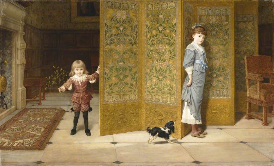 Puritan and Cavalier, vintage artwork by Frederick Goodall, A3 (16x12") Poster Print