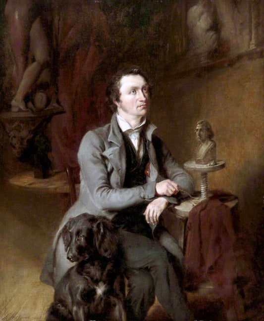 The Sculptor's Studio, vintage artwork by William Huggins, A3 (16x12") Poster Print