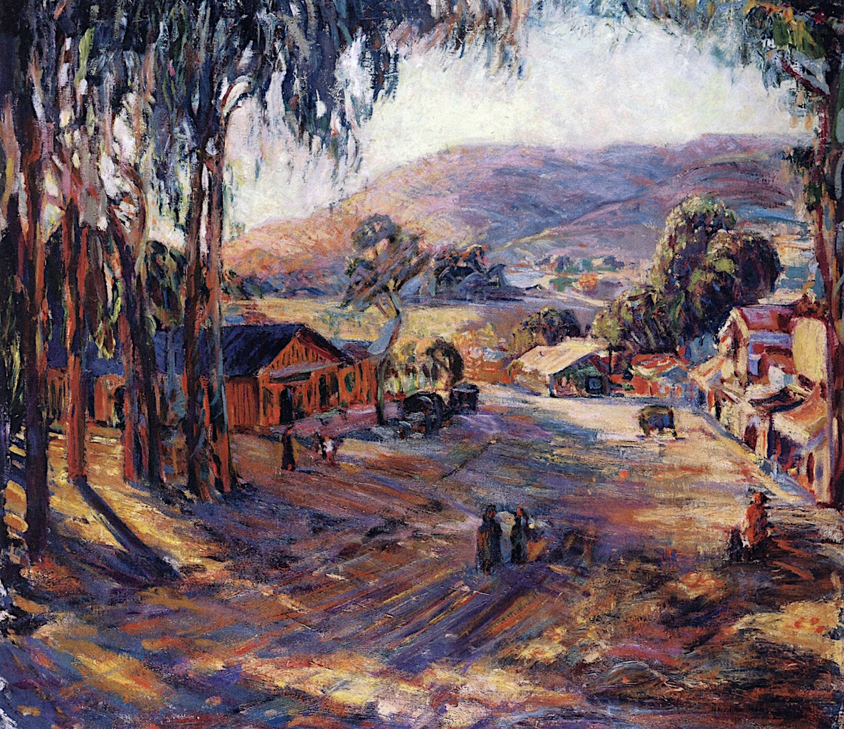 Laguna Road II, vintage artwork by Joseph Kleitsch, 12x8" (A4) Poster
