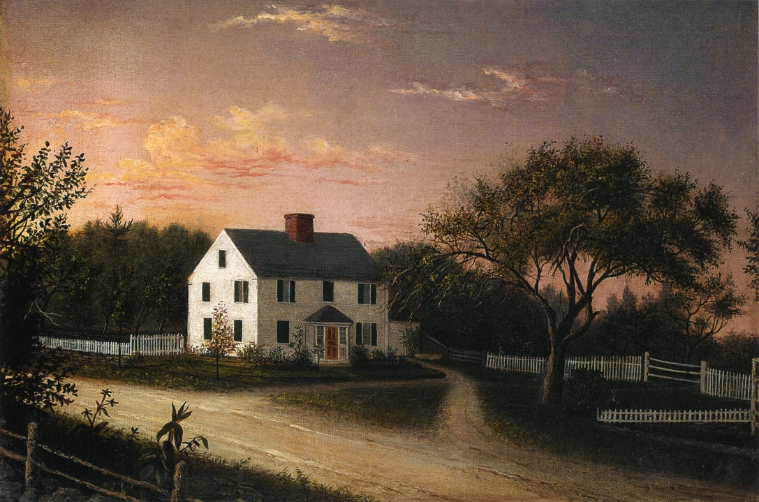 Blood Family Homestead, vintage artwork by Mary Blood Mellen, A3 (16x12") Poster Print
