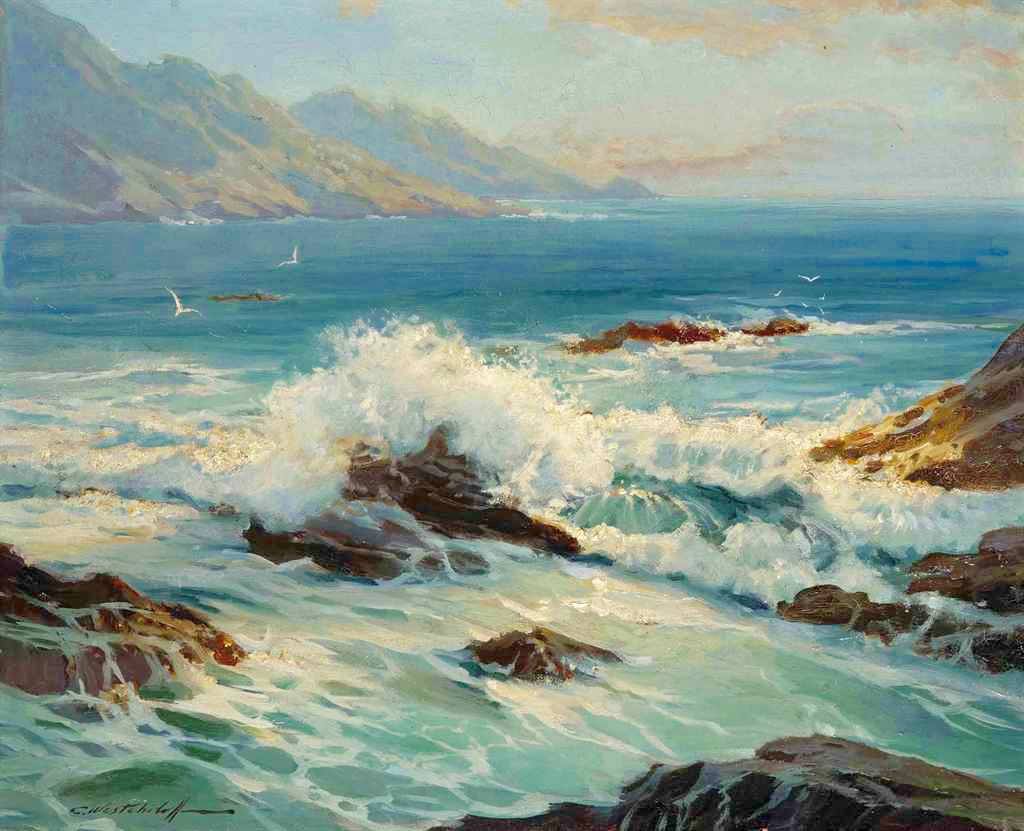 Rocky shore by Konstantin Westchilov,16x12(A3) Poster