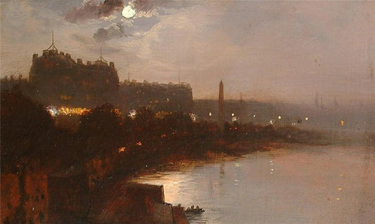 Embankment, London by George Hyde Pownall,16x12(A3) Poster