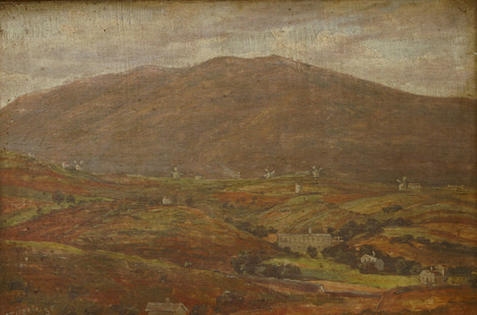 Landscape near Setúbal, Portugal, vintage artwork by Thorald Brendstrup, A3 (16x12") Poster Print