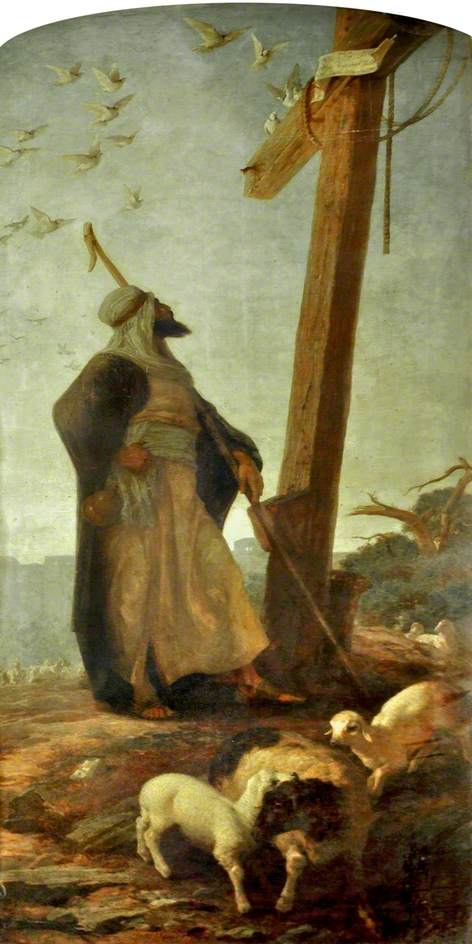 The Shepherd of Jerusalem, vintage artwork by Phillip Richard Morris, 12x8" (A4) Poster