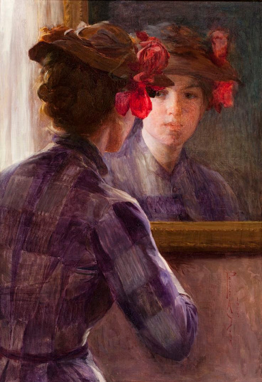 A Village Belle, vintage artwork by Pauline Dohn, 12x8" (A4) Poster