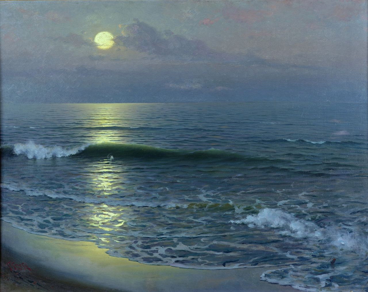 The Moonrise by Gillermo Gomez Gil,A3(16x12")Poster
