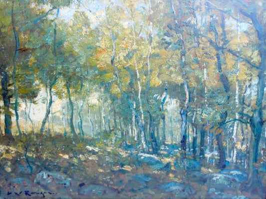 Forest Interior, vintage artwork by Henry Ward Ranger, 12x8" (A4) Poster