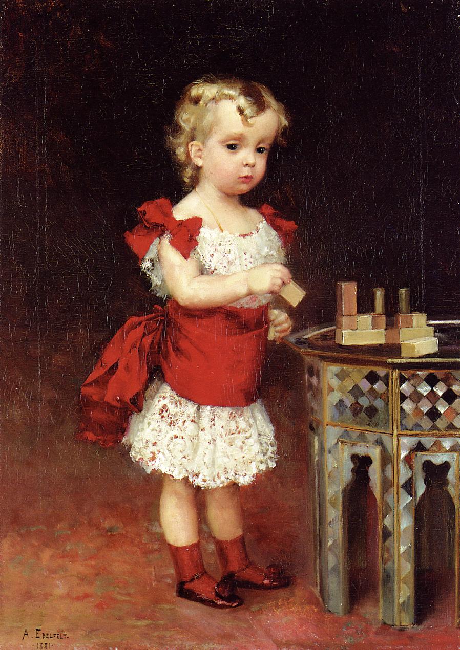 rand Duke Andrei Vladimirovich as a Child by Albert Edelfelt,A3(16x12")Poster