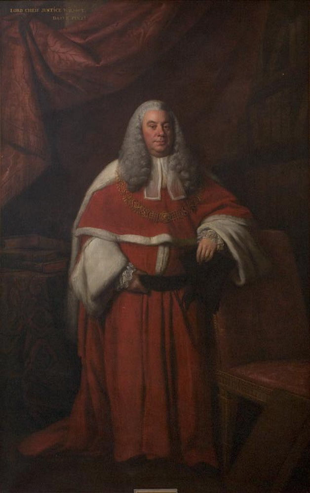 Sir John Eardley Wilmot, Chief Justice of the Common Pleas, vintage artwork by Sir Nathaniel Dance-Holland, 12x8" (A4) Poster