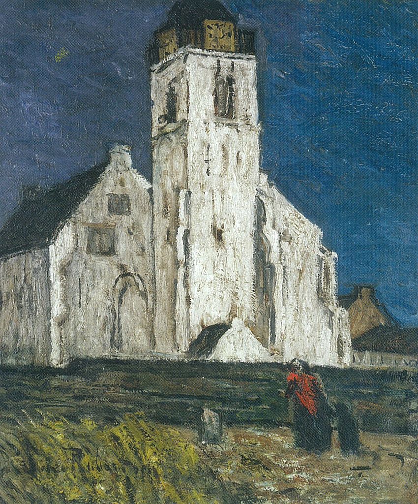 Church in Katwijk by Suze Robertson,A3(16x12")Poster