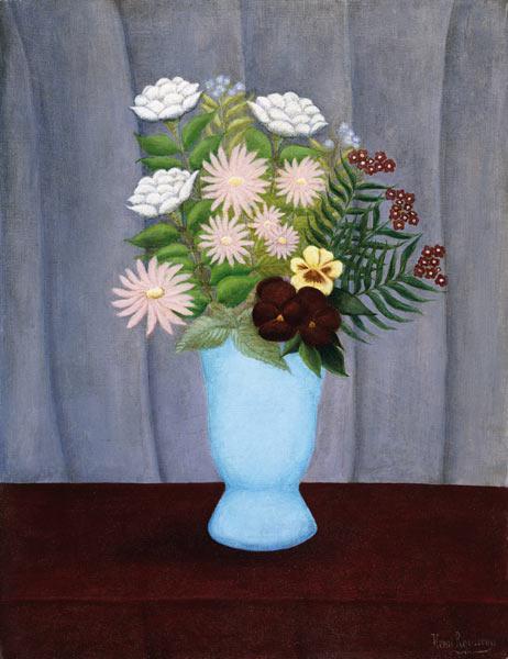Garden Flowers by Henri Rousseau,A3(16x12")Poster