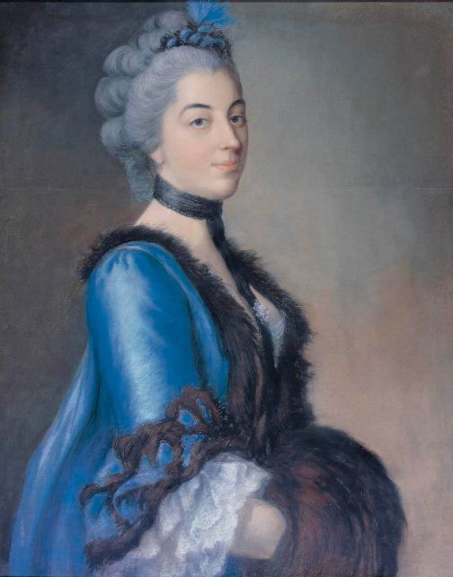 Portrait of Madame Anne-Marie Germaine de Vermenoux, vintage artwork by Jean-Étienne Liotard, 12x8" (A4) Poster
