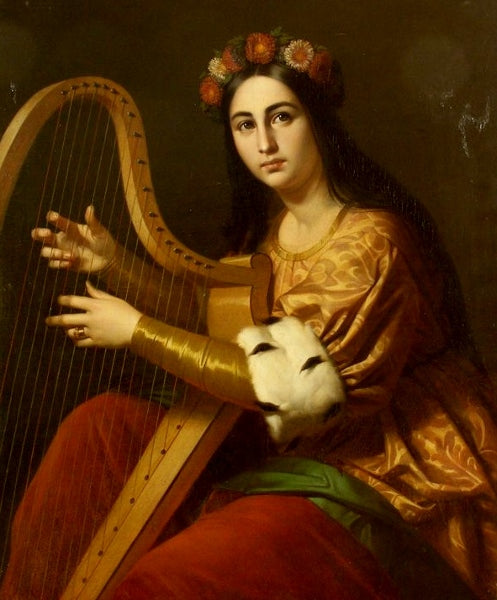 Music allegory, vintage artwork by Edouard Louis Dubufe, A3 (16x12") Poster Print