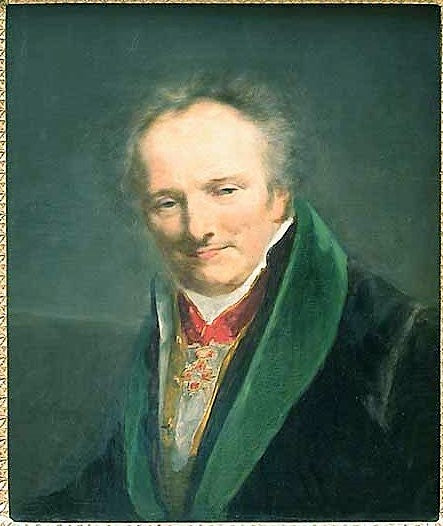 Baron Dominique-Vivant Denon (1747-1825), directeur general du musee Napoleon, vintage artwork by Pierre-Paul Prud'hon, 12x8" (A4) Poster