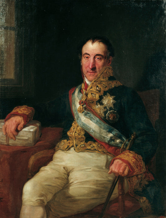 Portrait of Marquès de Labrador, Spanish Ambassadoror at Vienna (1814-1815), vintage artwork by Vicente López y Portaña, 12x8" (A4) Poster