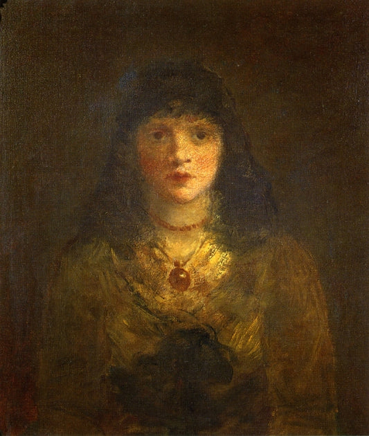 Study for The Quadroon, vintage artwork by George Fuller, A3 (16x12") Poster Print