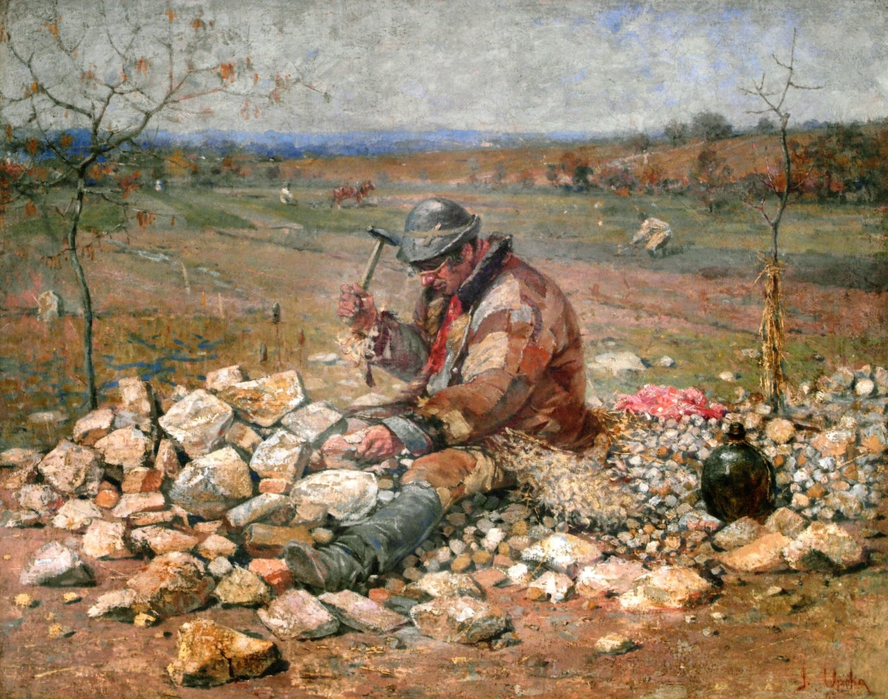 Gravellier by Josza Uprka,A3(16x12")Poster