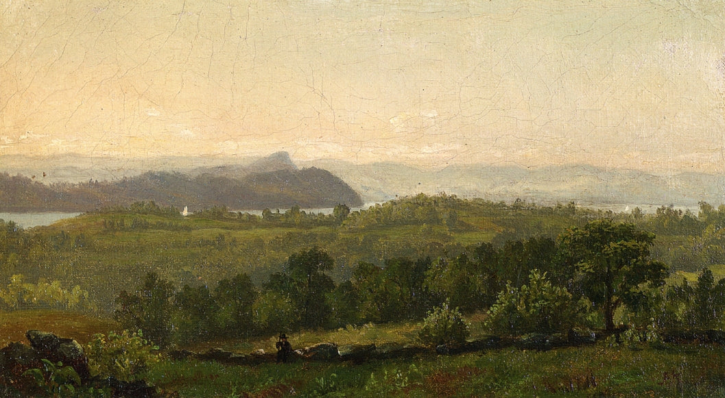 Hudson River Looking towards Haverstraw, vintage artwork by John Frederick Kensett, A3 (16x12") Poster Print
