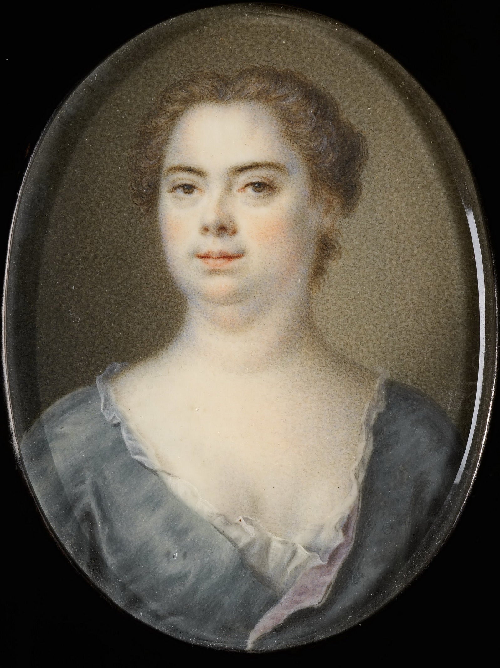 Portrait of Esther, the Artist's Wife, vintage artwork by Balthasar Denner, 12x8" (A4) Poster