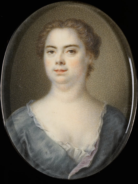 Portrait of Esther, the Artist's Wife, vintage artwork by Balthasar Denner, 12x8" (A4) Poster