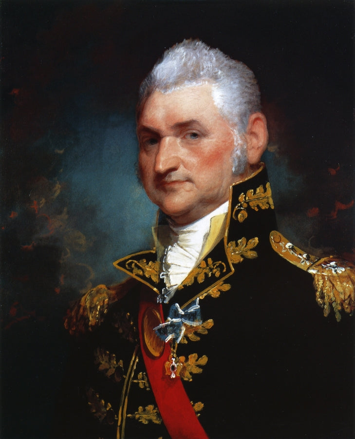 Henry Dearborn, vintage artwork by Gilbert Stuart, 12x8" (A4) Poster