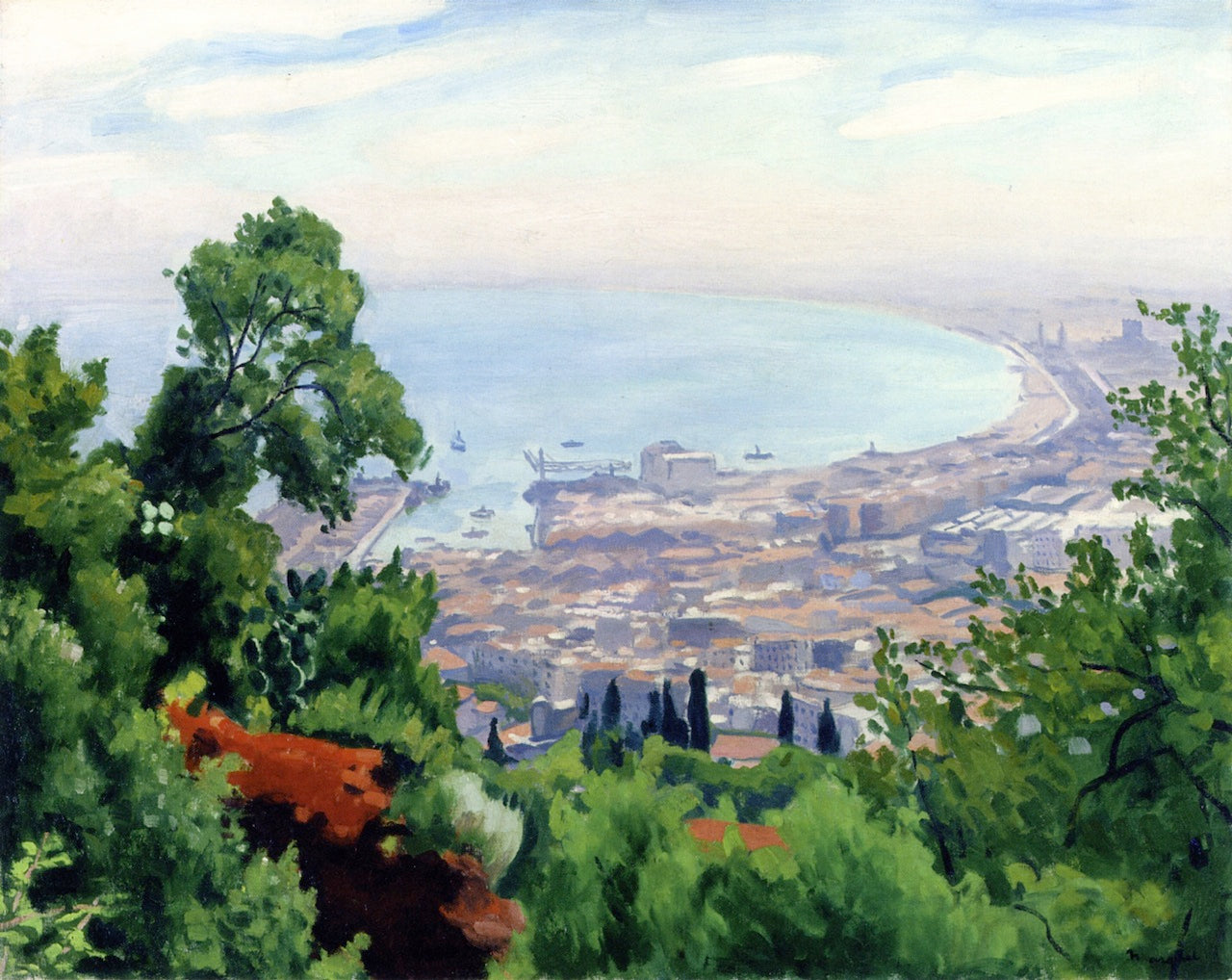 The Bay of Algiers by Albert Marquet,16x12(A3) Poster