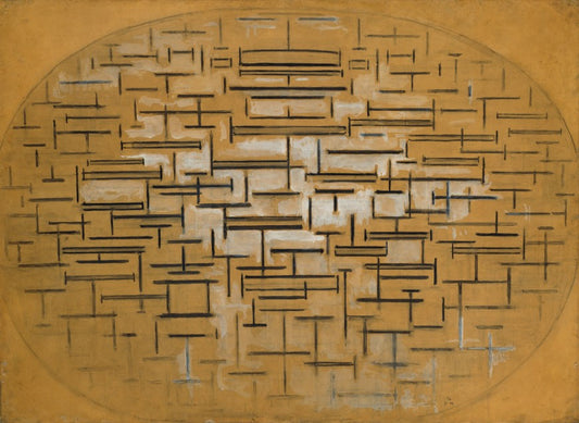 Ocean 5, vintage artwork by Piet Mondriaan, 12x8" (A4) Poster