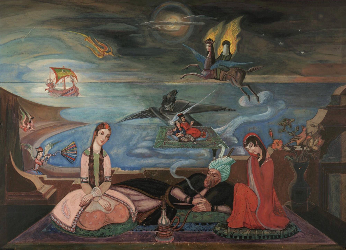 Oriental design by Sergei Sudeikin,16x12(A3) Poster