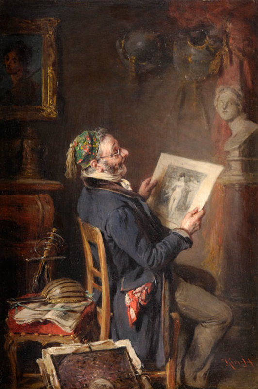 A Sheet for My Wallet, vintage artwork by Hermann Kern, 12x8" (A4) Poster