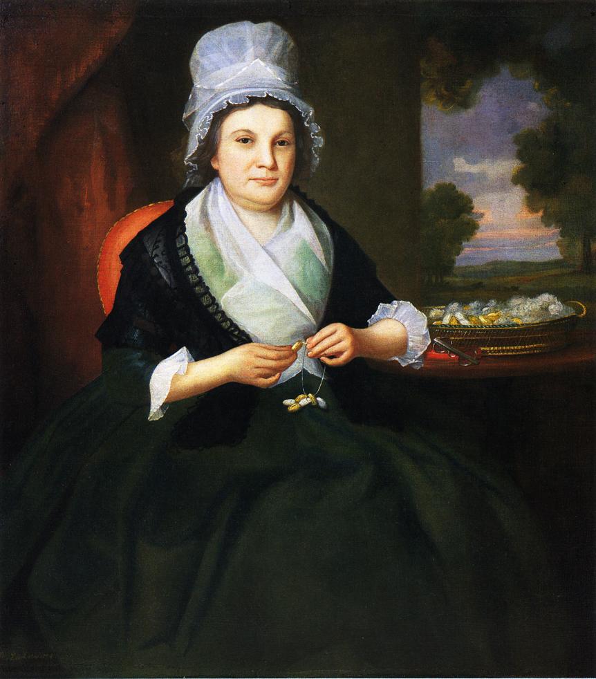 Mrs. Charles Jeffery Smith, vintage artwork by Ralph Earl, 12x8" (A4) Poster