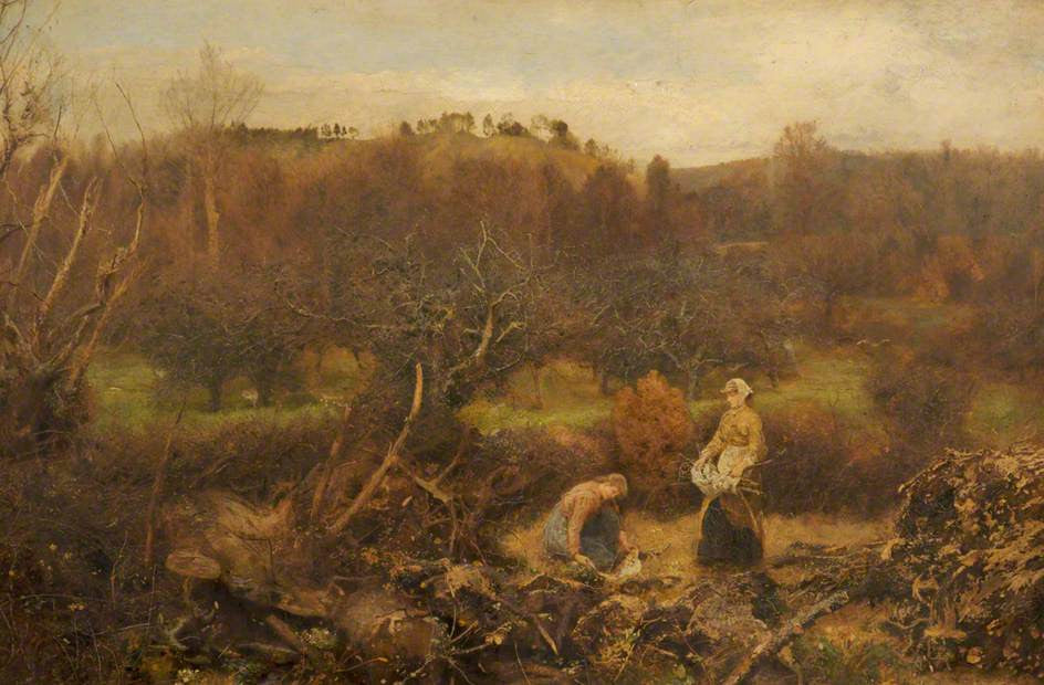 Over Hedges and Ditches, vintage artwork by John William North, A.R.A., R.W.S., 12x8" (A4) Poster