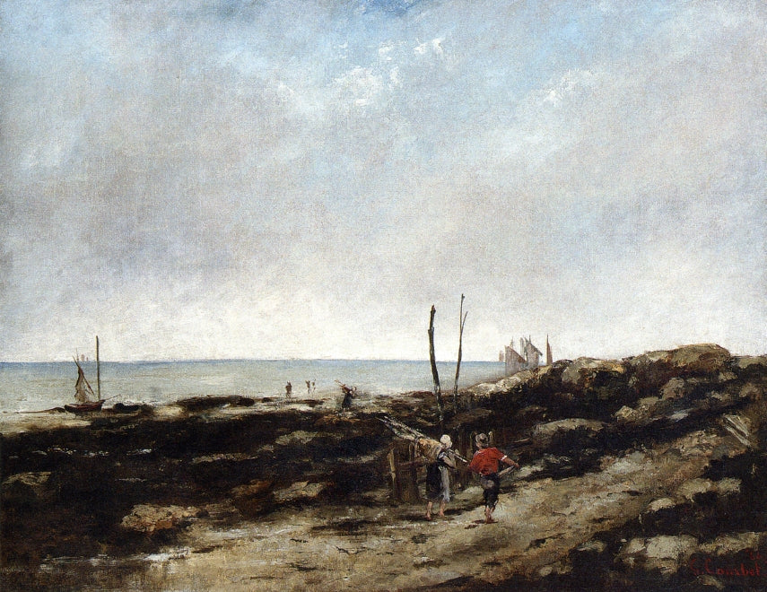 Going Fishing, vintage artwork by Gustave Courbet, A3 (16x12") Poster Print