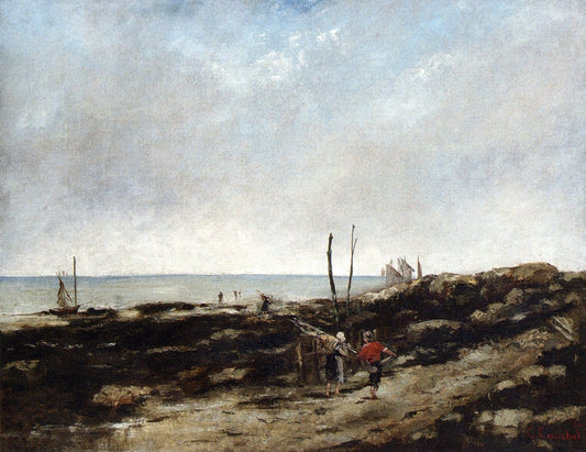 Going Fishing, vintage artwork by Gustave Courbet, A3 (16x12") Poster Print