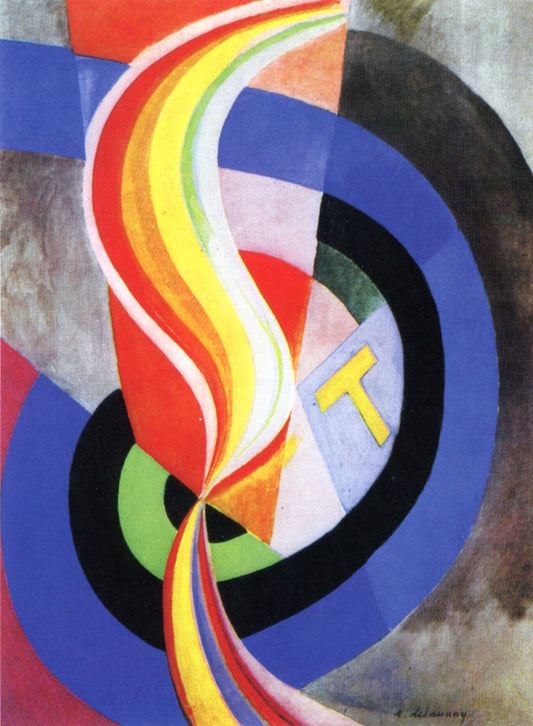 Helice, vintage artwork by Robert Delaunay, 12x8" (A4) Poster
