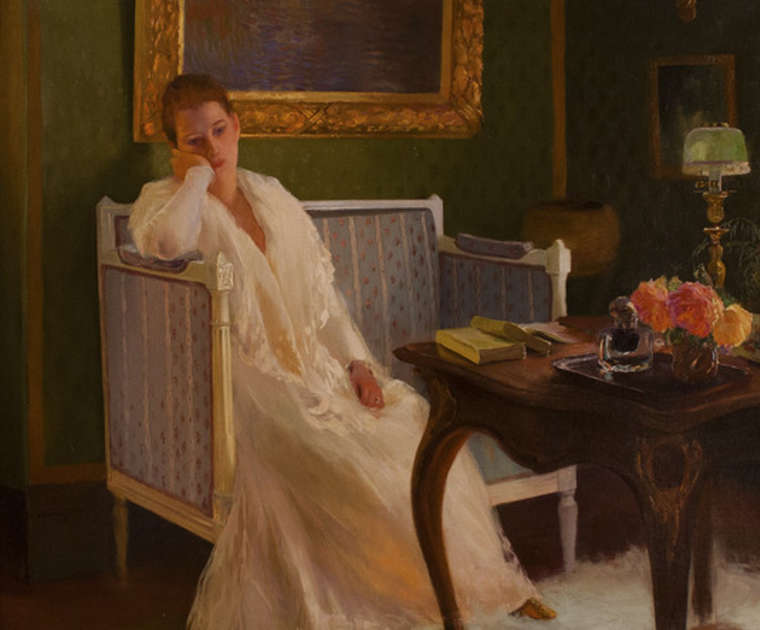 Boredom by Gaston La Touche,A3(16x12")Poster