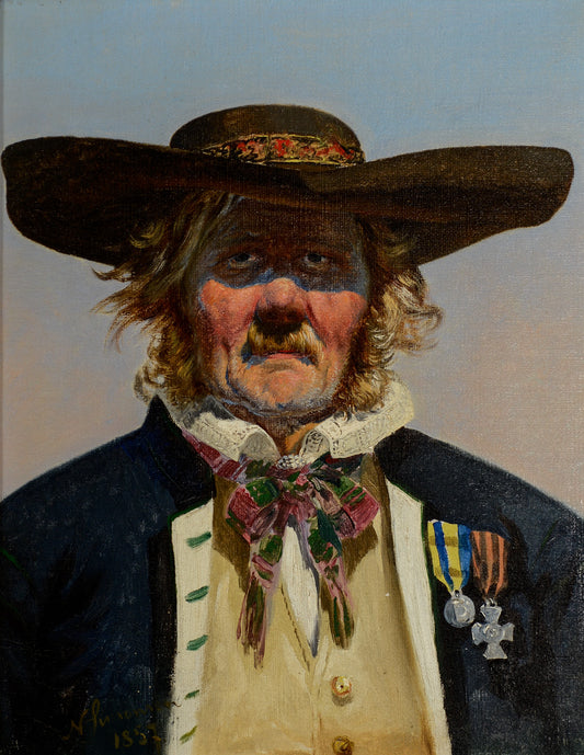 A Swedish Farmer, vintage artwork by Niels Simonsen, A3 (16x12") Poster Print