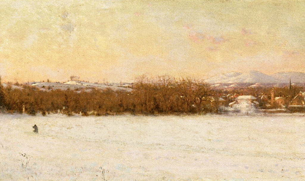 Windy Day After a Snowstorm, vintage artwork by Jervis McEntee, 12x8" (A4) Poster