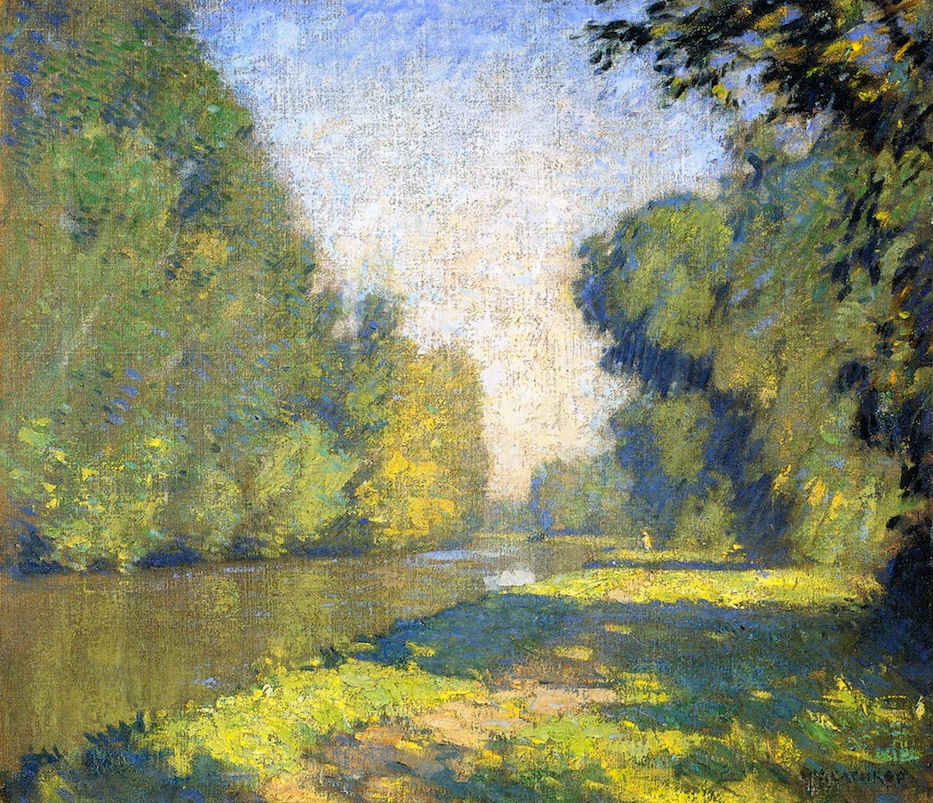 The Tow Path by William Langson Lathrop,A3(16x12")Poster