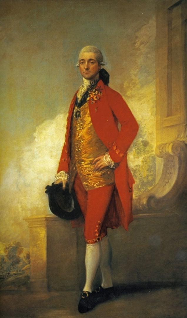 Captain William Wade, vintage artwork by Thomas Gainsborough, 12x8" (A4) Poster