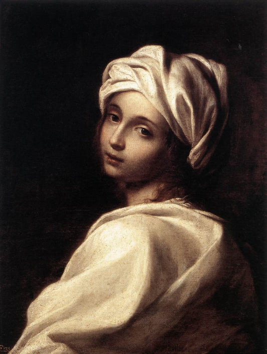 Portrait of Beatrice Cenci, vintage artwork by Elisabetta Sirani, 12x8" (A4) Poster
