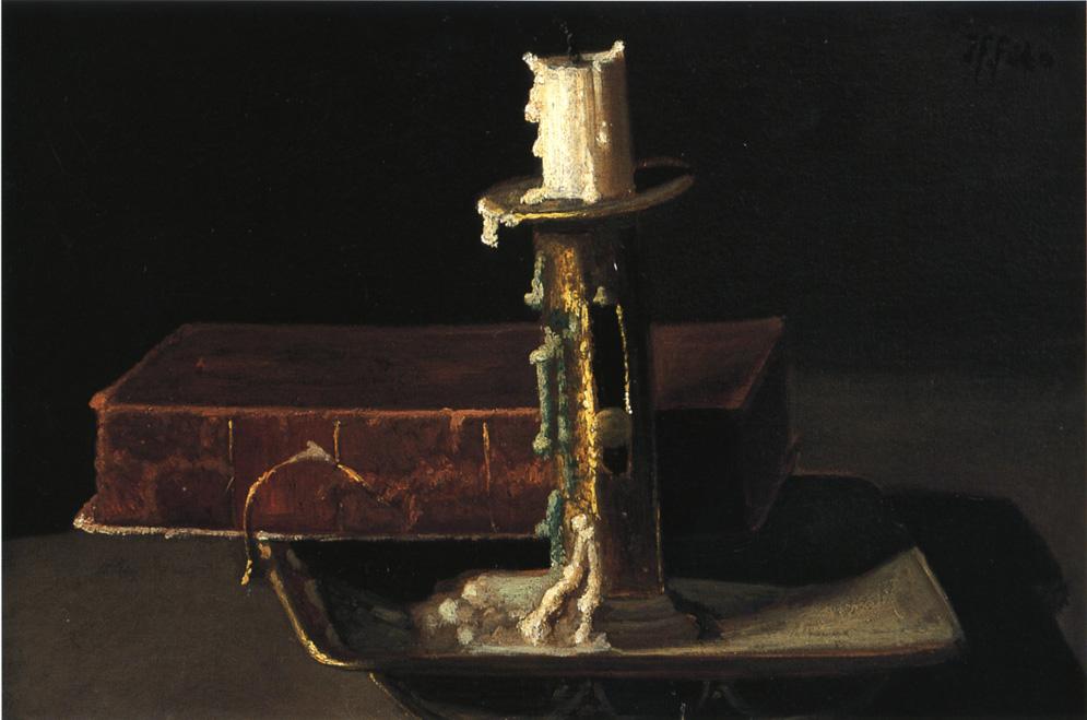 Still Life with Candlestick and Book by John Frederick Peto,A3(16x12")Poster