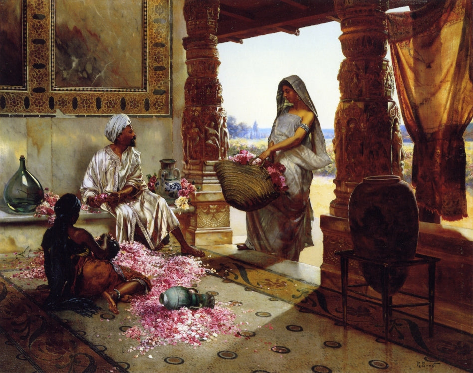 The Flower Maidens by Rudolf Ernst,A3(16x12")Poster
